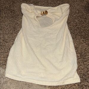 Strapless bathing suit cover up